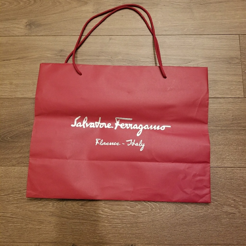 Salvatore ferragamo paper bag for purses